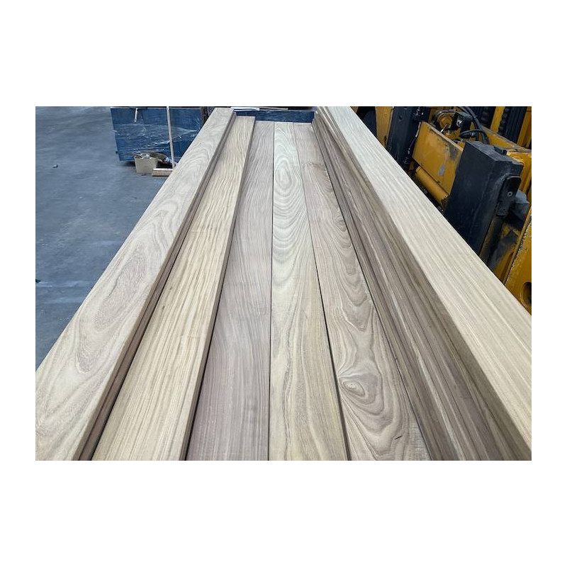 Parquet Lames de terrasse Noyer d'Asie / Kuku - 21 x 145 x 2050 mm - 2 faces lisses - lot de 63,55 ml