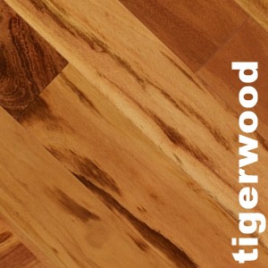 Parquet massif Tigerwood Muiracatiara - 15 x 90 mm - brut