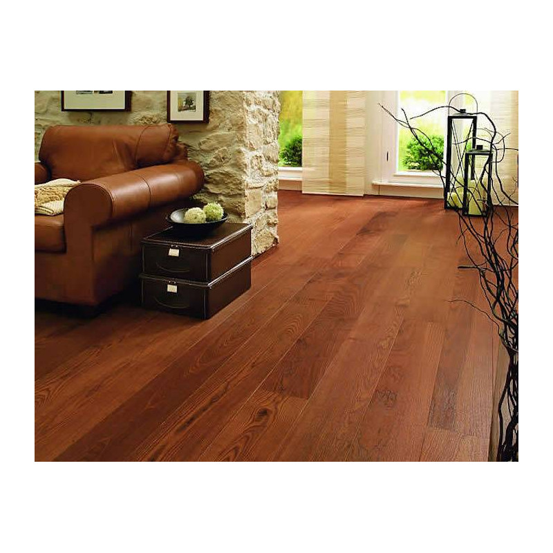 Parquet Parquet contrecollé Frêne Thermotraité - 15 x 160 mm - verni
