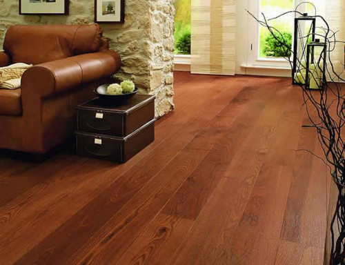 Parquet contrecollé Frêne Thermotraité - 15 x 160 mm - verni