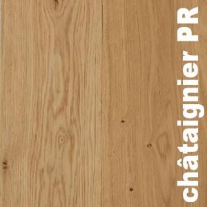 Parquet massif Châtaignier AB - 14 x 130 mm - huilé