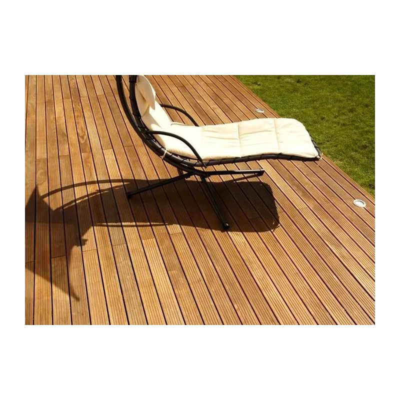 fixation invisible Hapax Fixing Pro - terrasse en bois exotique - pose sans vis apparente