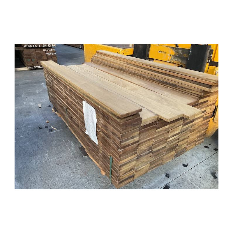 Parquet Lames de terrasse Itauba - 21 x 120 mm - 2 faces lisses