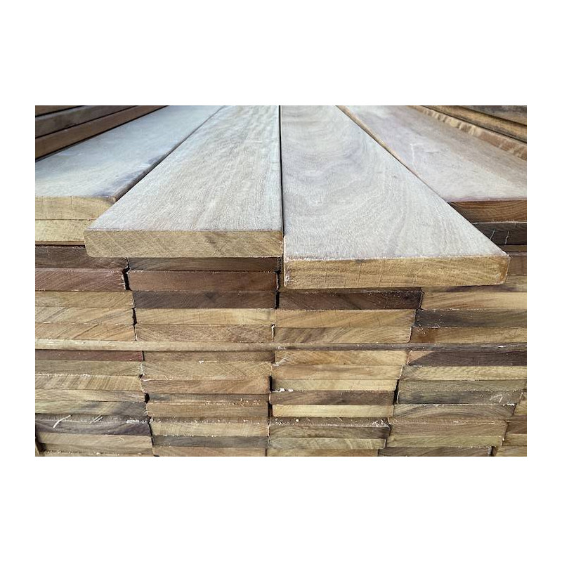 Parquet Lames de terrasse Itauba - 21 x 120 mm - 2 faces lisses