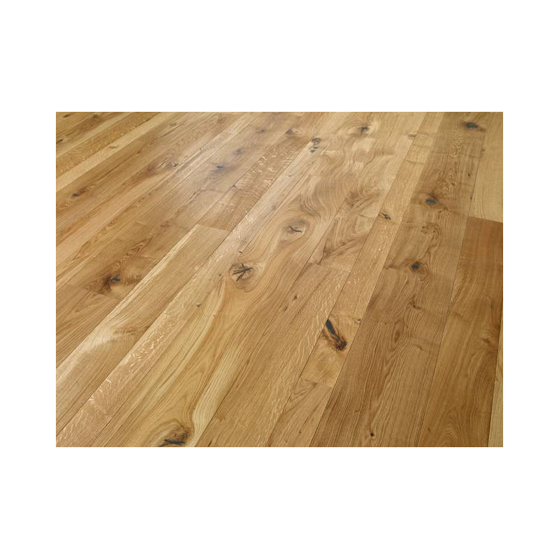 Parquet Parquet contrecollé Chêne - 16 x 90-145-220 mm - huilé INCOLORE - structuré - à la française