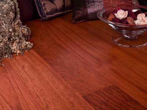 Parquet massif Cumaru Rouge - 15 x 120 mm - huilé ou verni