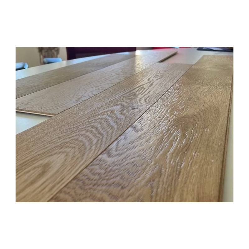 Parquet Parquet contrecollé Chêne Rustique - 10 x 90 mm - verni