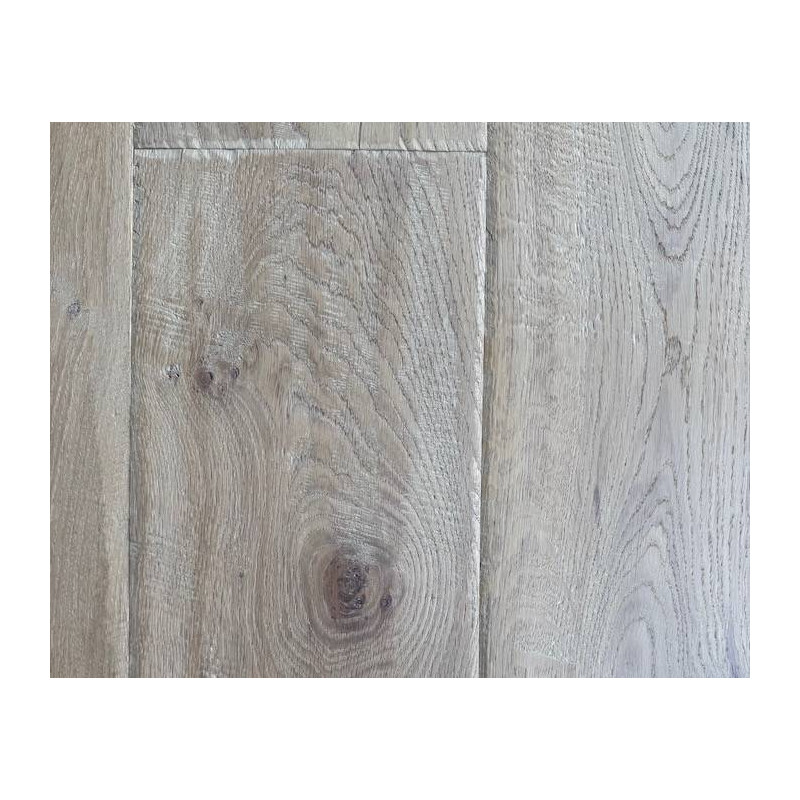 Parquet Parquet contrecollé Chêne Rustique - 15 x 220 mm - huilé - Mont Blanc - PROMO