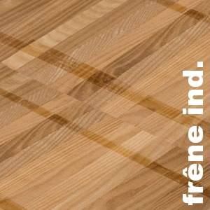 Parquet industriel Frêne - 10 x 08 x 160 mm - motif sur chants