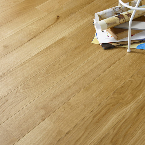 Parquet massif Chêne Premier bis - 14 x 130 mm - verni incolore