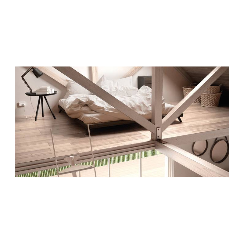 Parquet Parquet massif Chêne Campagne - 21 x 180 mm - brut - double face - pour mezzanine