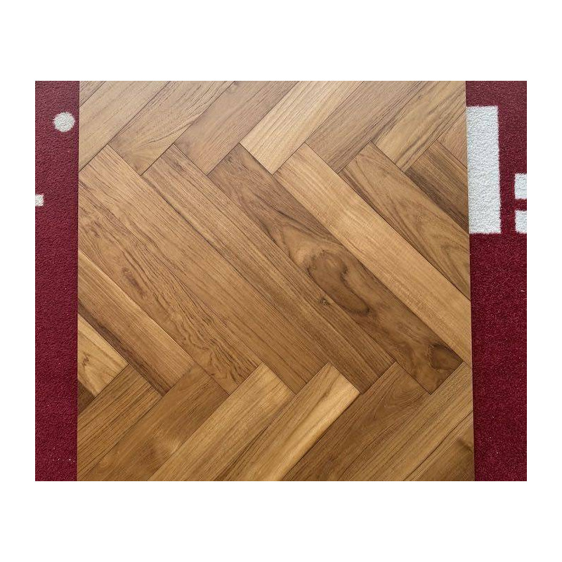 Parquet Parquet contrecollé Teck Select Bâton Rompu - 14 x 90 x 600 mm - huilé UV