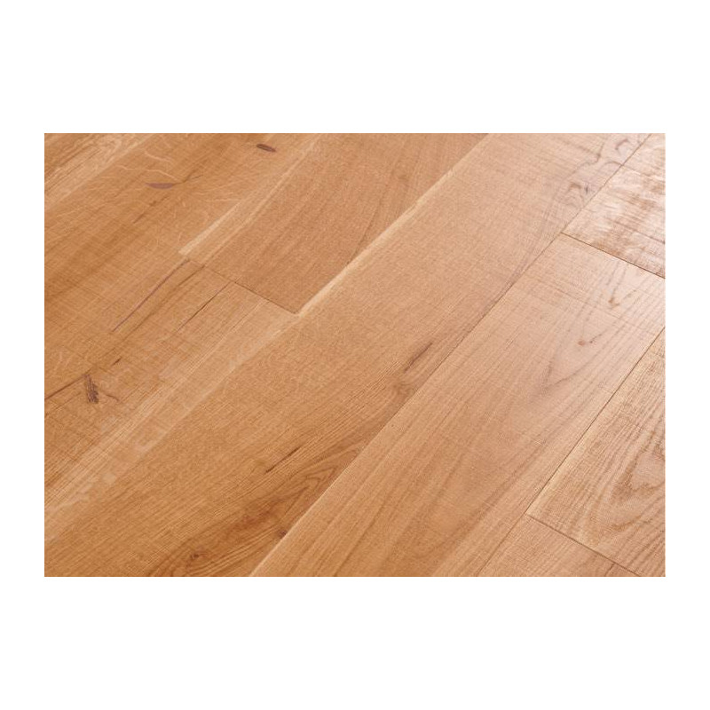 Parquet Parquet contrecollé Chêne Premier - 15 x 140-185-230 mm - verni incolore - traces de scies