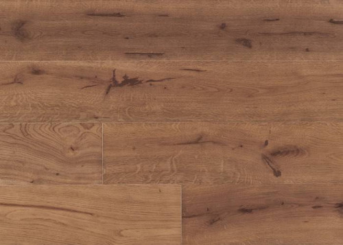 Parquet contrecollé Chêne Campagne - 15 x 185 mm - verni - brossé