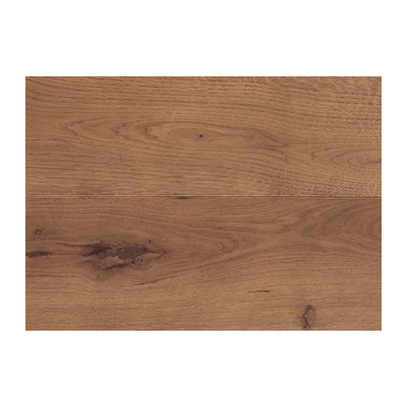 Parquet Parquet contrecollé Chêne Campagne - 15 x 185 mm - verni - brossé