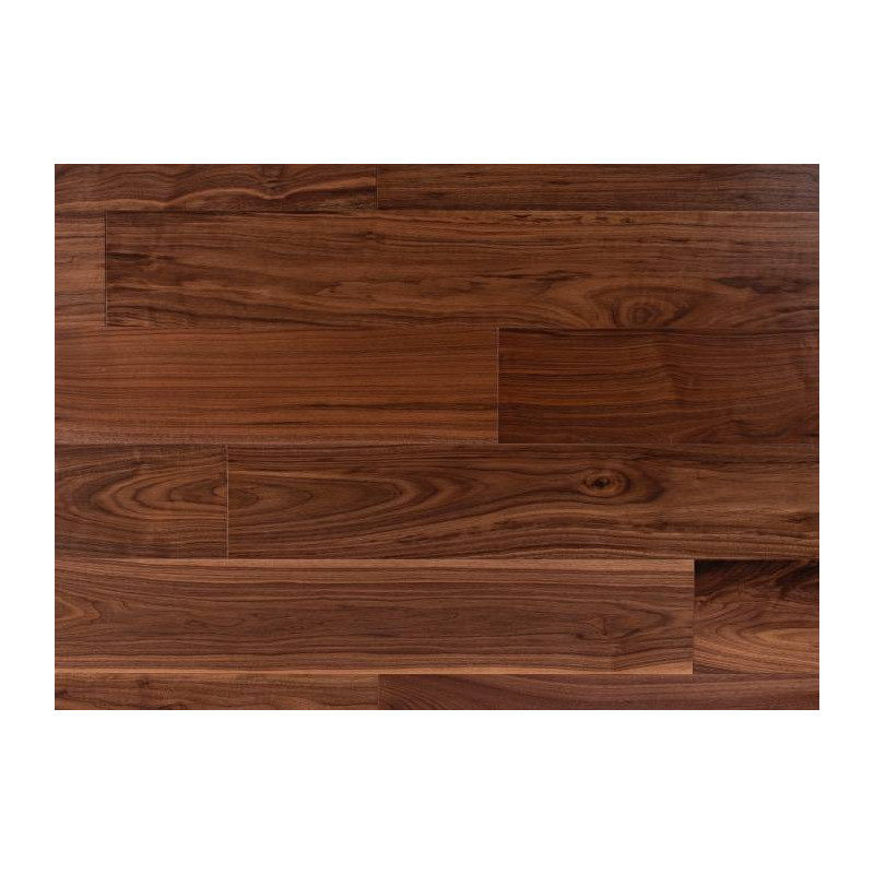 Parquet Parquet contrecollé Noyer Américain Select - 12 x 150 x 1200 mm - huilé UV