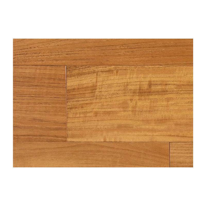 Parquet Parquet contrecollé Teck - 10 x 120 mm - brossé - huilé