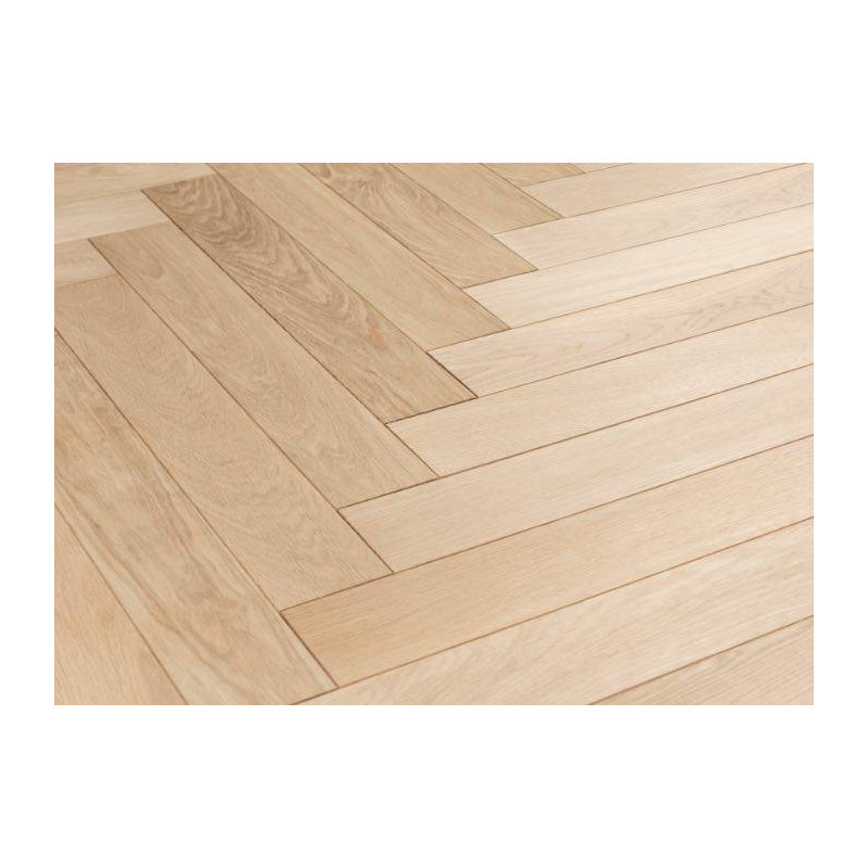 Parquet Parquet contrecollé Chêne Premier Bâton Rompu - 10 x 70 x 490 mm - brut