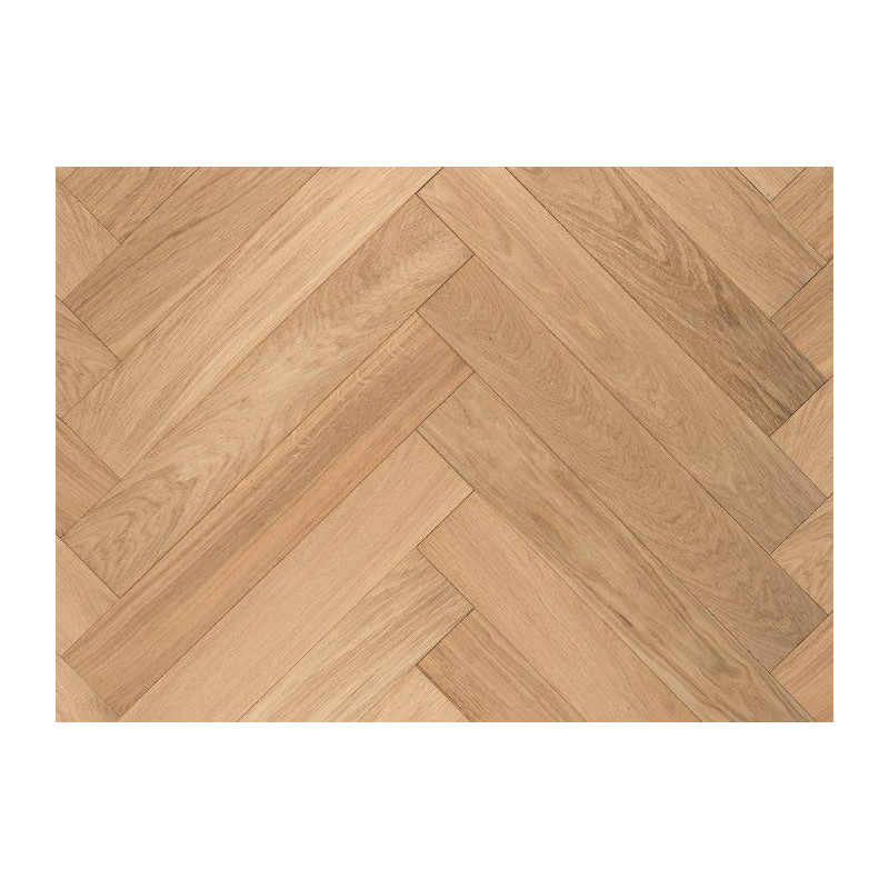Parquet Parquet contrecollé Chene Premier Bâton Rompu - 15 x 120 x 600 mm - brut