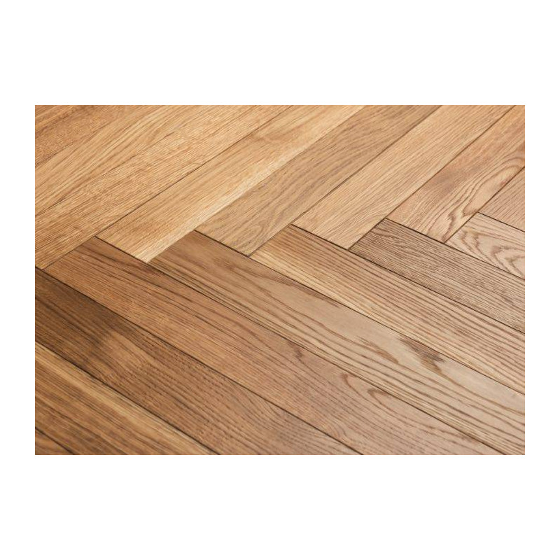 Parquet Parquet contrecollé Chêne Premier Bâton Rompu - 14 x 90 x 600 mm - huilé UV - brossé