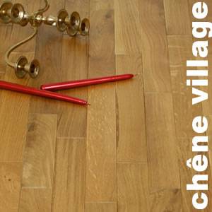 Parquet contrecollé Chêne Campagne - 12 x 145 mm - verni mat - teinté Village