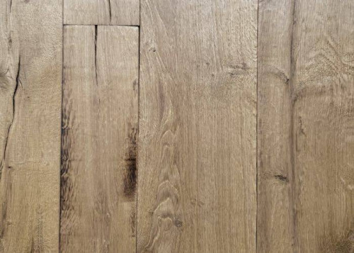 Parquet contrecollé Chêne multi-largeurs - brossé intense