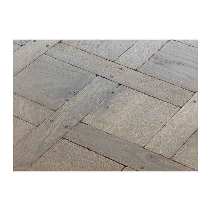 Parquet Panneaux Versailles massif Chêne vieilli - 15 x 700 x 700 mm - huilé