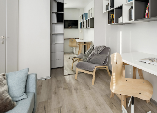 Parquet stratifié - 5,5 x 180 x 1220 mm - aspect incolore