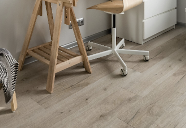 Parquet stratifié - 5,5 x 180 x 1220 mm - aspect incolore