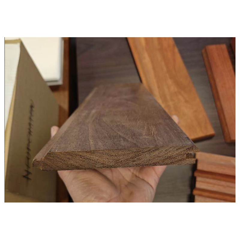 Parquet Lambris en Merbau - 18 x 145 x 2100+ mm - profil grain d'orge