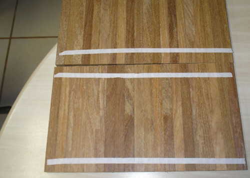 Parquet industriel Cumaru - 14 x 17 x 210 mm - motif sur chants