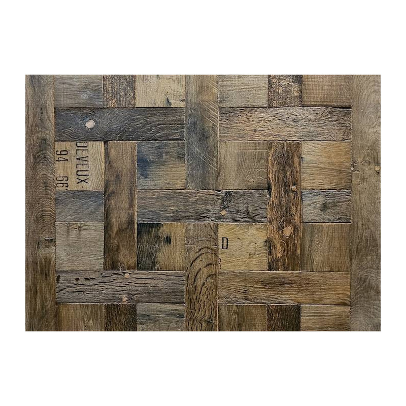Parquet Panneaux Versailles Chêne Premier - 10 x 800 x 800 mm - bois de récupération