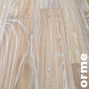 Parquet contrecollé Orme - 14 x 90 x 145 mm - Brossé - Verni "effet huilé"