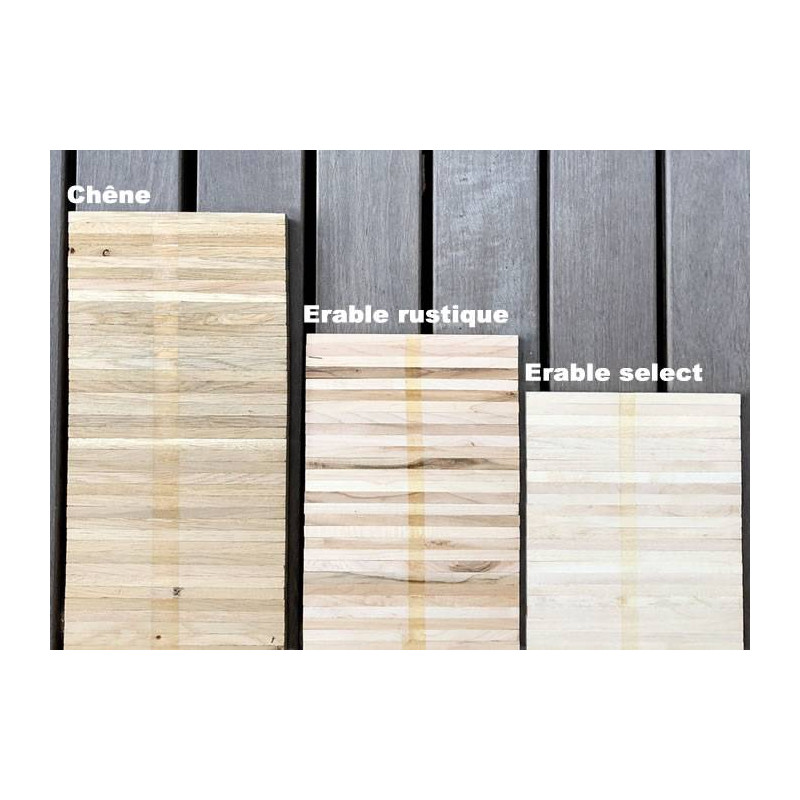 Parquet Parquet industriel Erable EU - 22 x 08 x 160 mm - motif sur chants