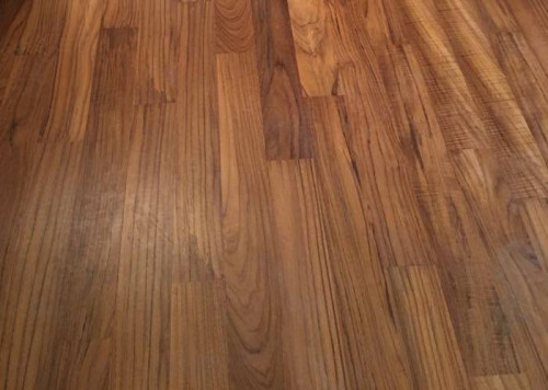 Parquet massif Teck Afrique - 14 x 90 mm - brut