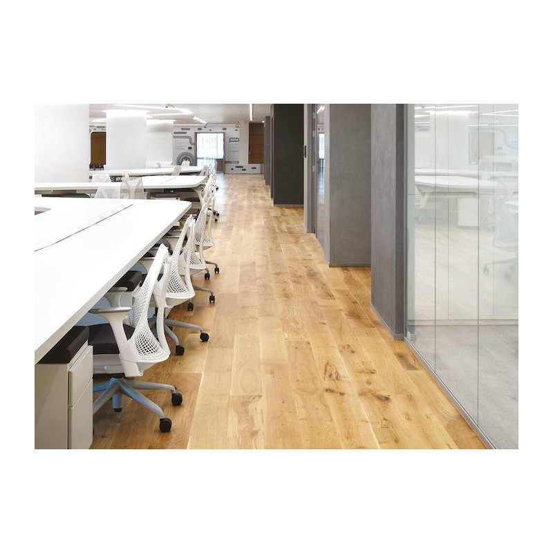 Parquet Parquet contrecollé Chêne Premier - 5,5 x 100 x 1100 mm - verni