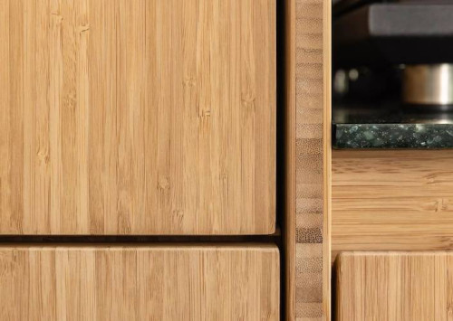 Panneau massif Bambou - 20 x 1220 x 2440 mm - naturel - vertical