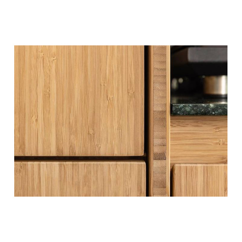 Parquet Panneau massif Bambou - 7 x 1220 x 2440 mm - naturel - vertical - 3 plis - colis de 2,98 m2