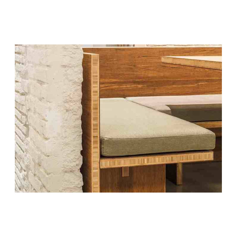 Parquet Panneau massif Bambou - 38 x 1220 x 2440 mm - density - caramel