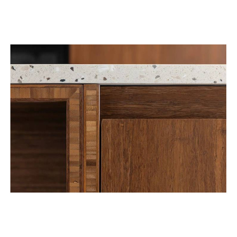 Parquet Panneau massif Bambou - 38 x 1220 x 2440 mm - density - caramel