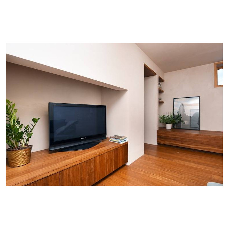 Parquet Parquet contrecollé Bambou Topbamboo Moso - 10 x 128 mm - brossé - verni - caramel - clipsable