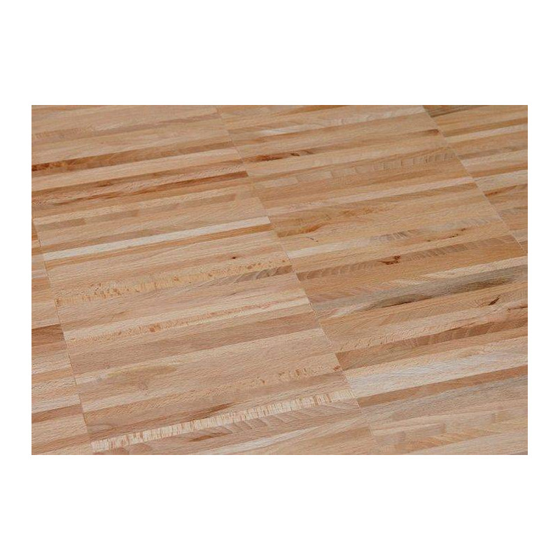 Parquet Parquet industriel Hêtre - 10 x 08 x 160 mm - légèrement étuvé - motif sur chants