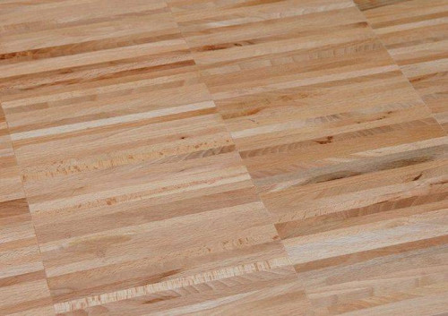 Parquet industriel Hêtre - 23 x 08 x 160 mm - légèrement étuvé - motif sur chants