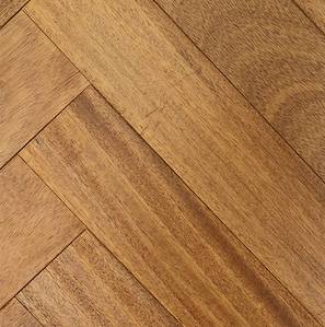 Parquet contrecollé Iroko Campagne Bâton Rompu - 12 x 90 mm - brut - PROMO