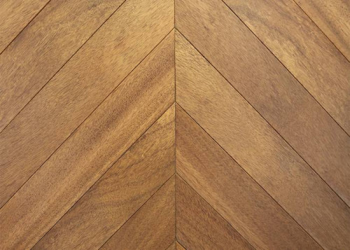 Parquet massif Iroko Point Hongrie - 14 x 90 x 500 mm - huilé