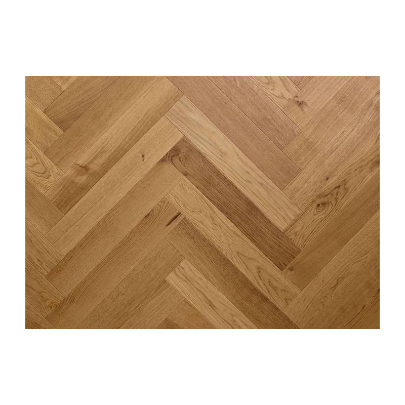 Parquet contrecollé Chêne Rustique Bâton Rompu - 10 x 70 x 490 mm - huilé - Antibes