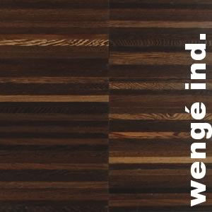 Parquet industriel Wengé - 20 x 15 x 300 mm - motif sur chants