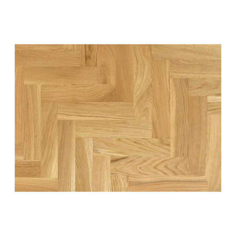 Parquet industriel Chêne Rustique - 8 x 23 x 160 mm - motif bâton rompu - 3 lamelles