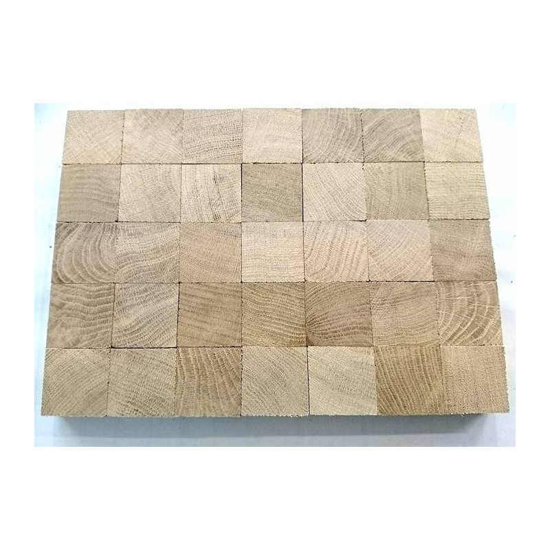 Parquet Parquet massif en bois de bout Chêne Premier - 22 x 42 x 42 mm - brut - Montélimar