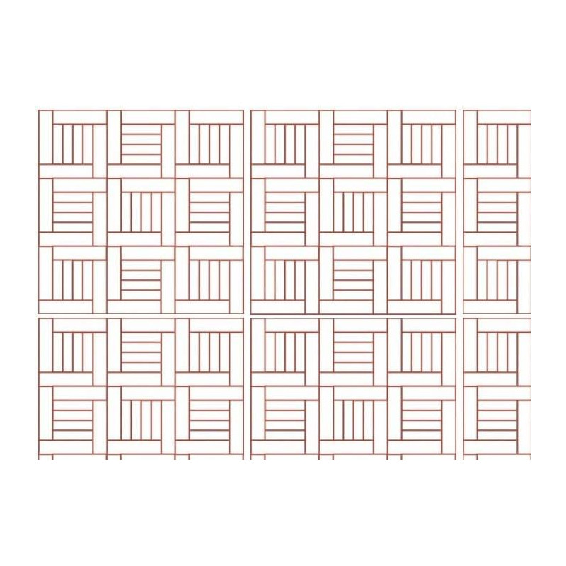 Parquet Parquet industriel Frêne et Erable - 14 x 400 x 400 mm - motif Vanilla